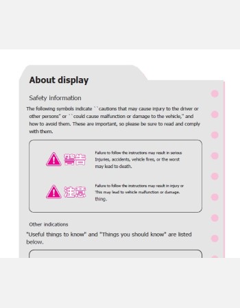 toyota bb 2010-2011 owners manual in english